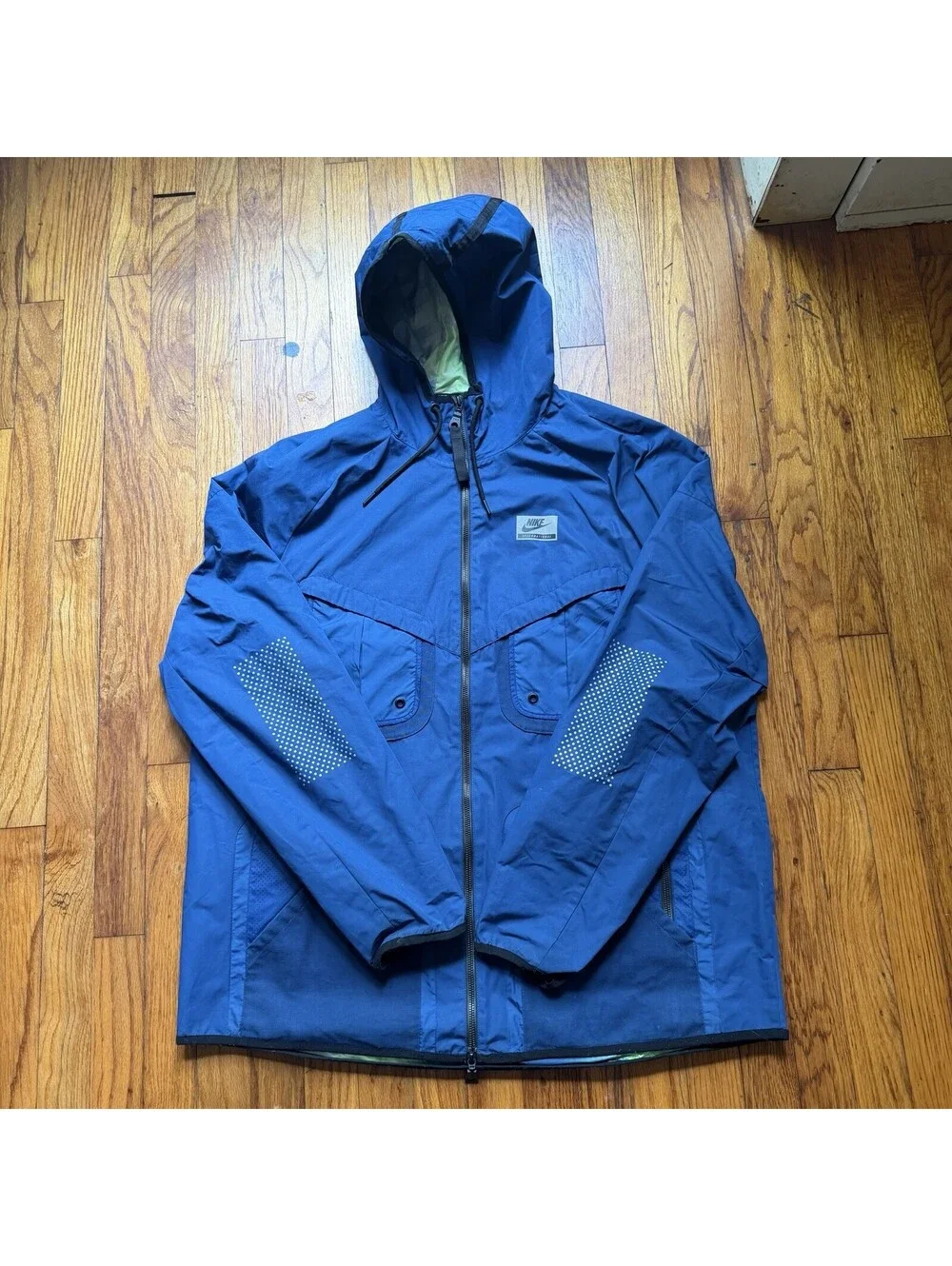 Nike International Windrunner Jacket Blue Men XL 802482-423 Running Training